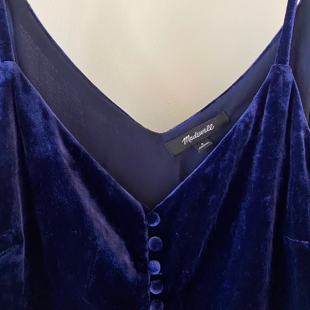 Velvet Blue Madewell Blouse